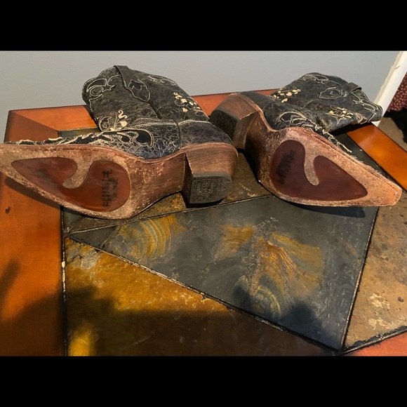 Corral Boots Black vintage lizard overlay - Picture 11 of 14